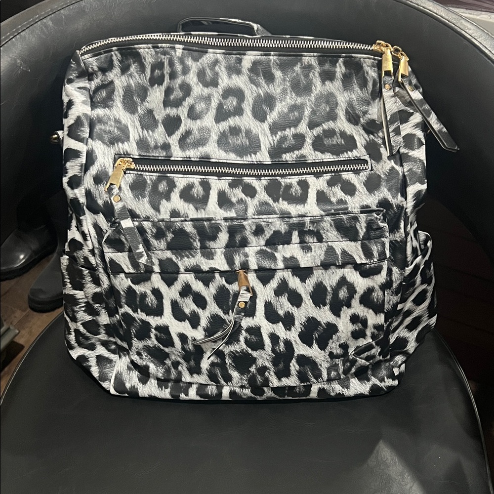 Leopard Print‎ Backpack NWT - image 1